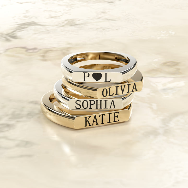 Personalized Ring,  Man-Female Ring