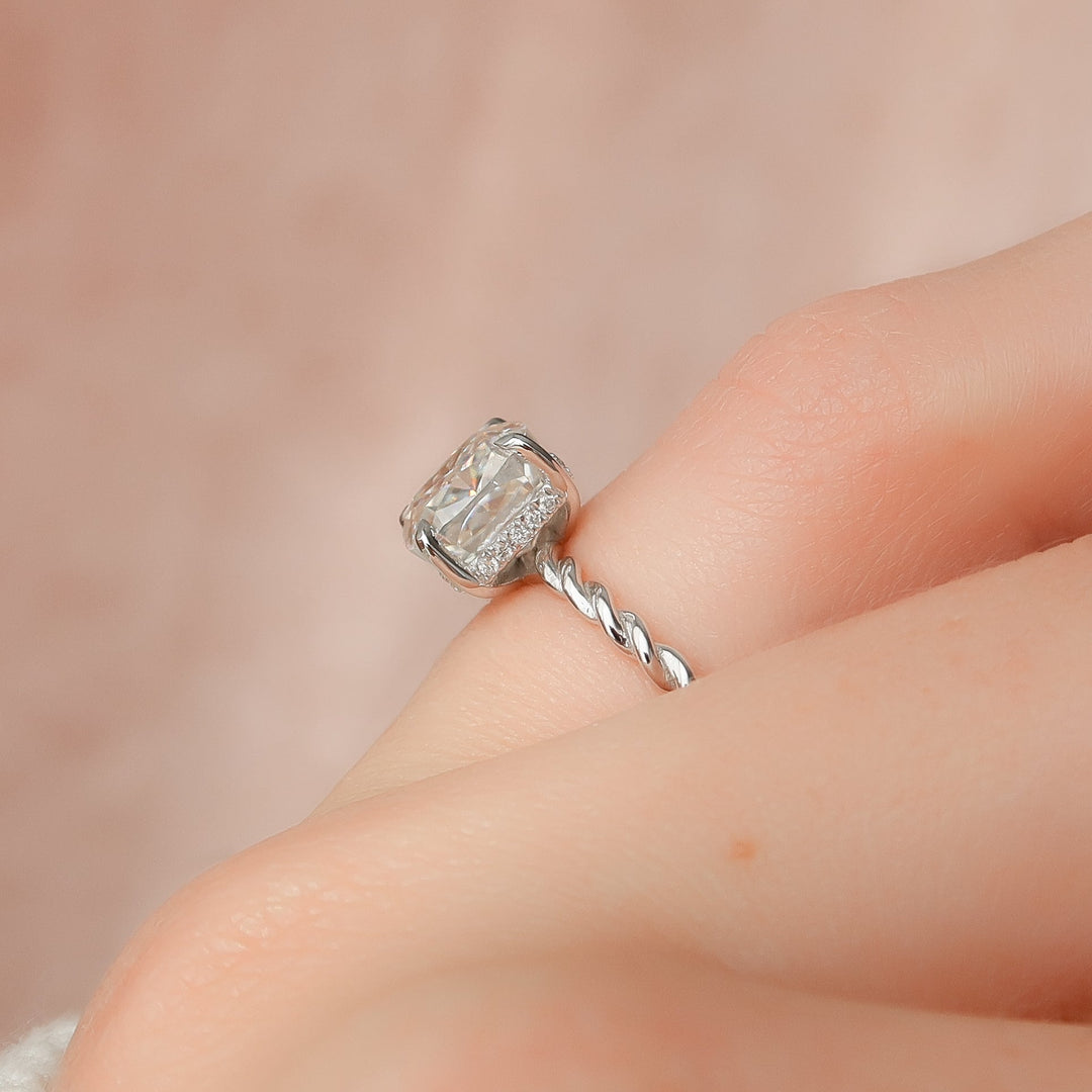 The Angela Cushion Ring 925 Silver