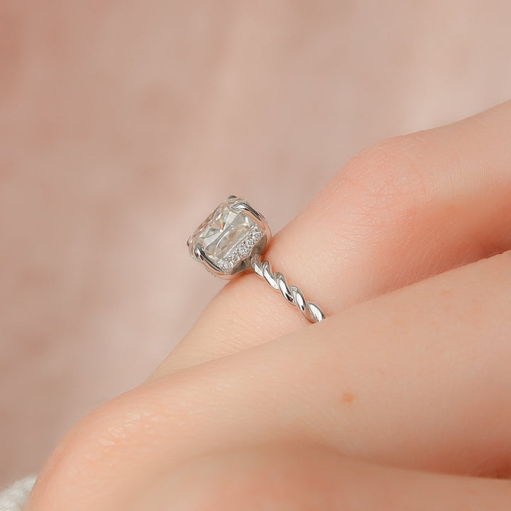 The Angela Cushion Ring 925 Silver