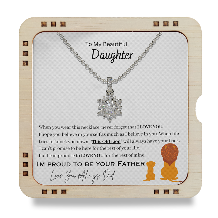To My Beautiful Daughter When you wear this necklace