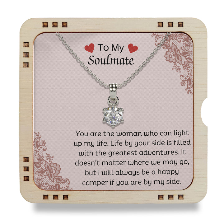 To My Soulmate /18K Gold Plated Necklace - You Light Up My Life