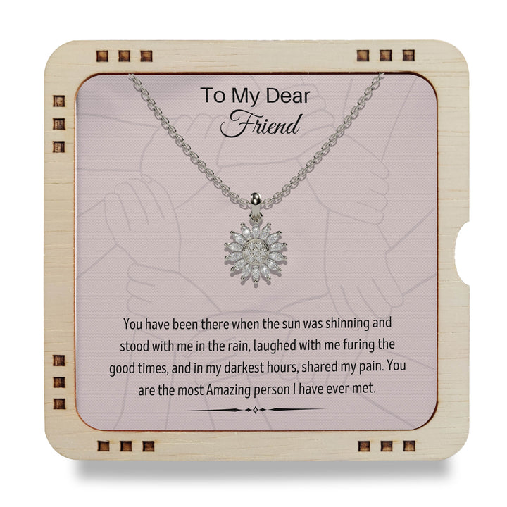 To My BESTIE  - My life would be so boring without you | 925 Sterling Silver Necklace