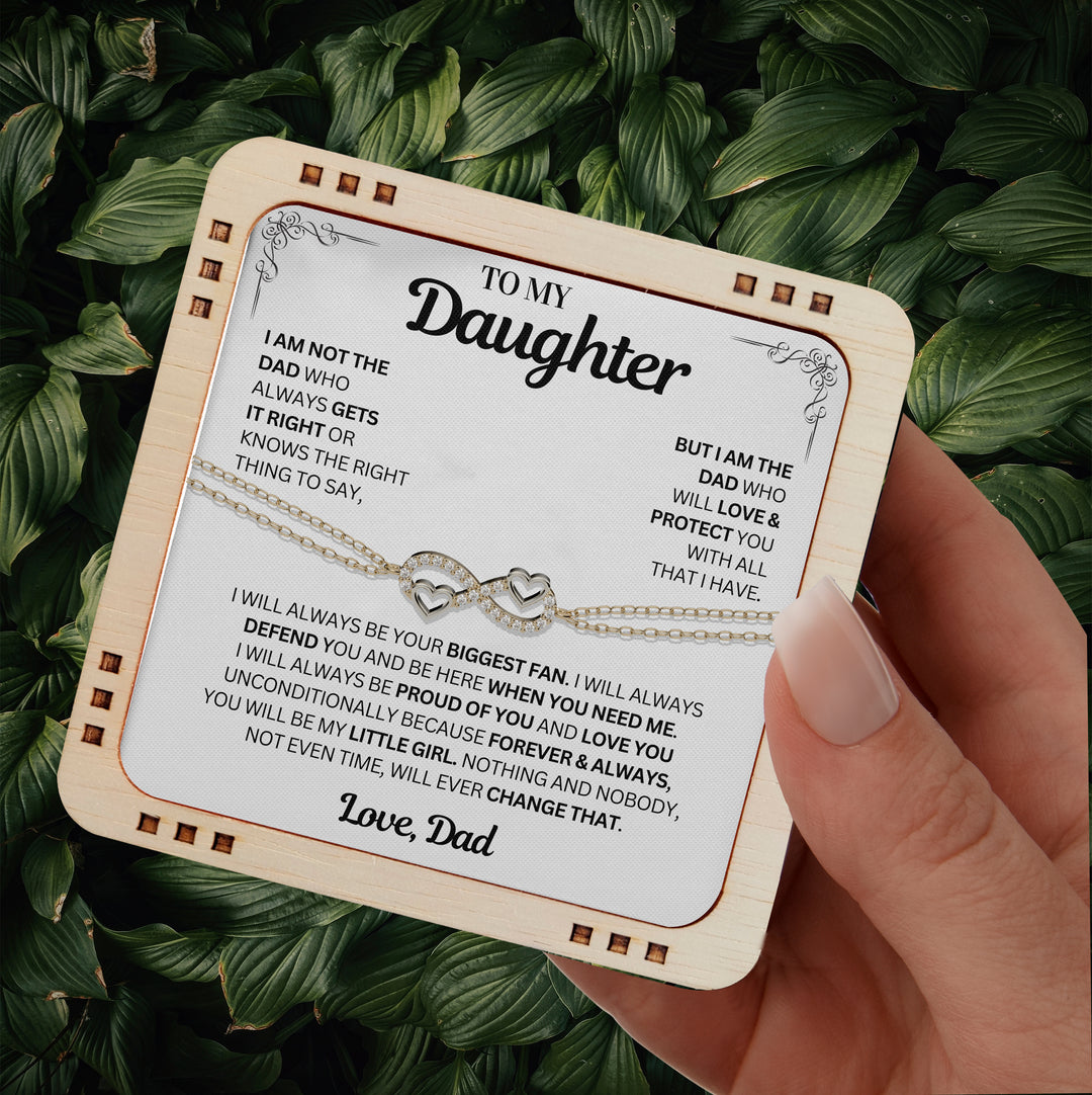 You Will Always Be My Little Girl - Bracelet From Dad