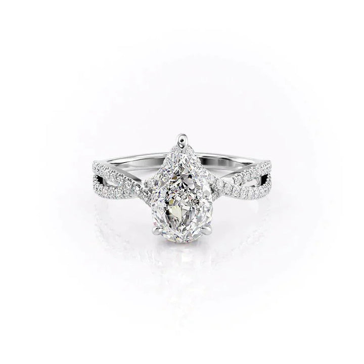 The Aldina Pear Ring 925 Silver