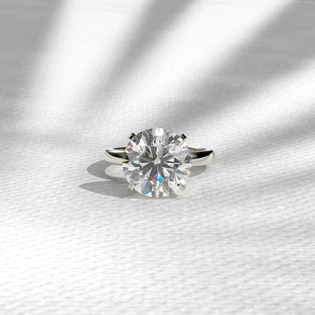 Huge 6 CT Round Moissanite Engagement Ring Huge Diamond Wedding Ring