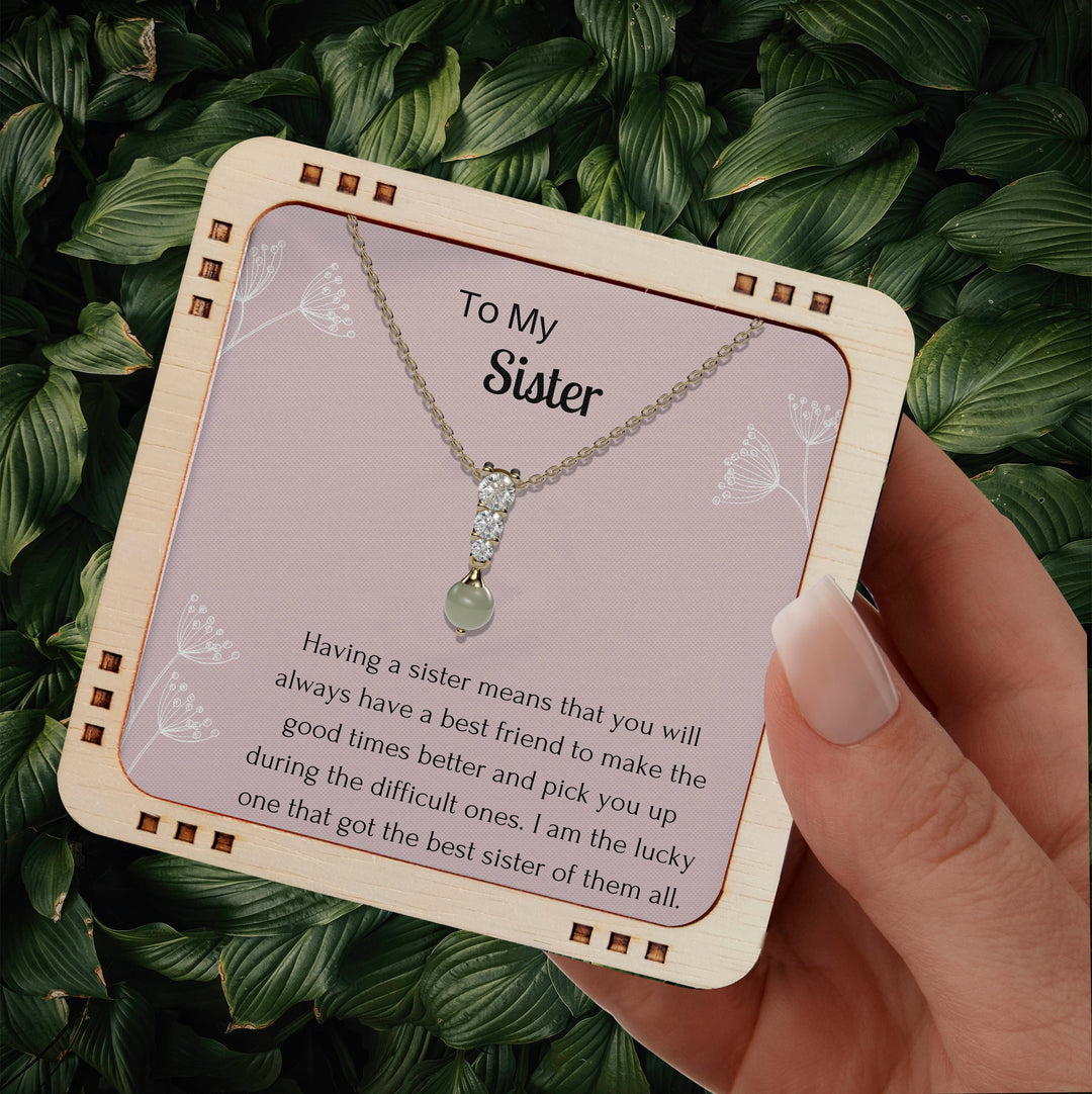 18K Gold Plated Necklace Jewelry To My Sister - You are my best friend