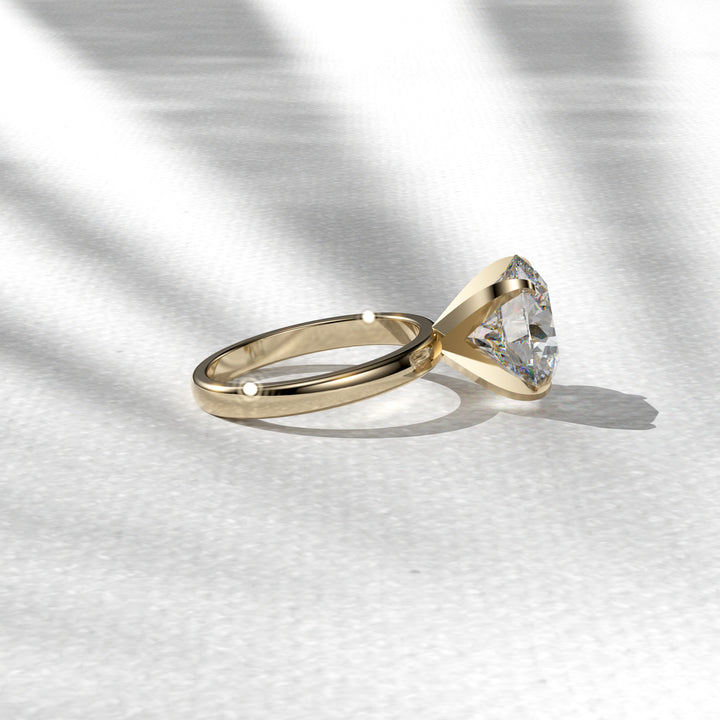 Huge 6 CT Round Moissanite Engagement Ring Huge Diamond Wedding Ring