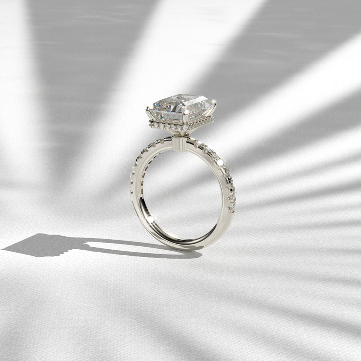 2.50 CT Radiant Cut Ring, 9x7MM Radiant Wedding Rings