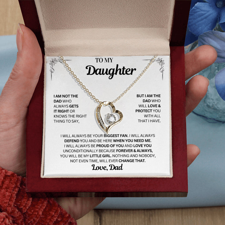 You will always be my little girl - Necklace Daughter From Dad