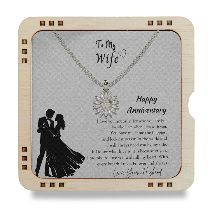 To My Wife - I will always need you by my side, 925 Sterling Silver Necklace