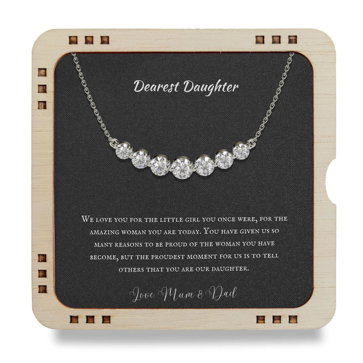 Dearest Daughter - We love you for the little girl, 18K Gold Necklace