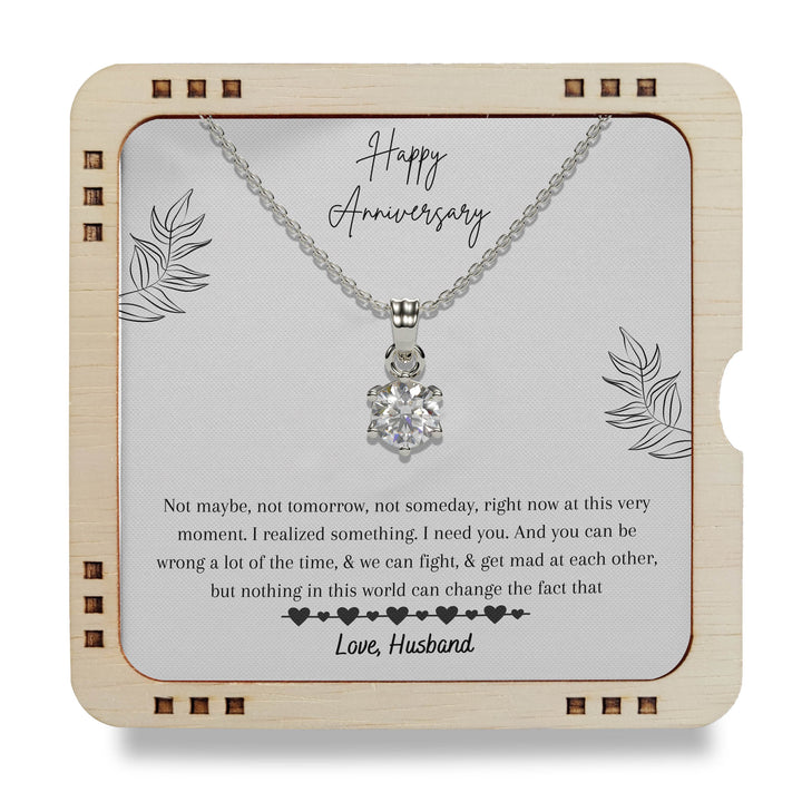 To Wife- Happy Anniversary, 925 Sterling Silver