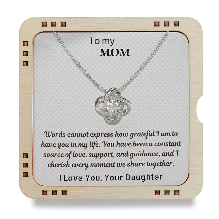 925 Sterling Silver Necklace To My Beautiful Mom - I cherish every moment we share together