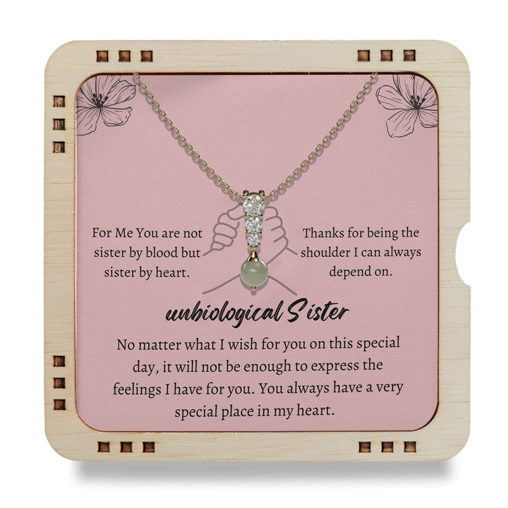 Unbiological Sister- I can always depend on | 18K Gold Plated Necklace