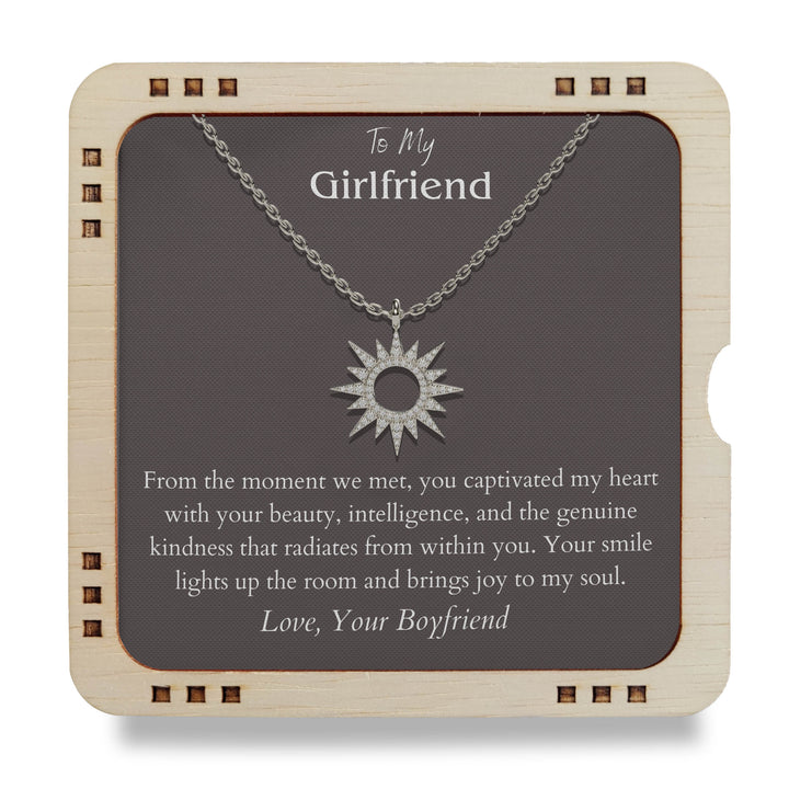 To My Girlfriend 18K Gold Plated Heart Necklace - You captivated my heart