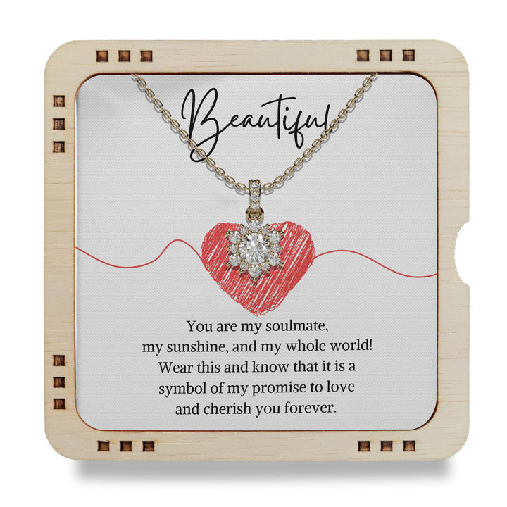 Beautiful - it is a symbol of my promise, 18K Gold Plated Necklace