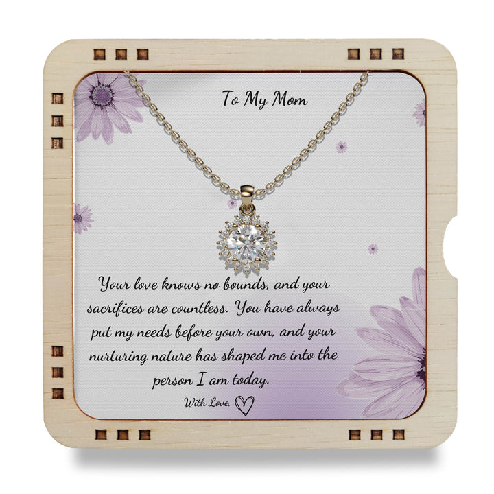 To My MOM, 18K Gold Plated Necklace - You are role model