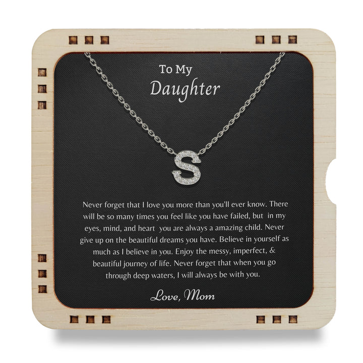 To My Daughter-  you are always a amazing child, 925 Sterling Silver Necklace