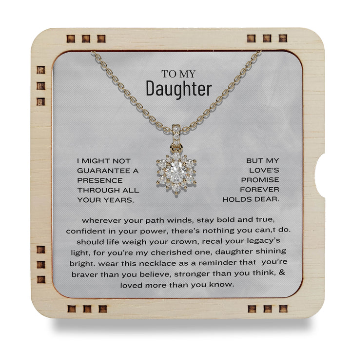 18K Gold Plated Necklace To My Daughter - You’re my cherished one