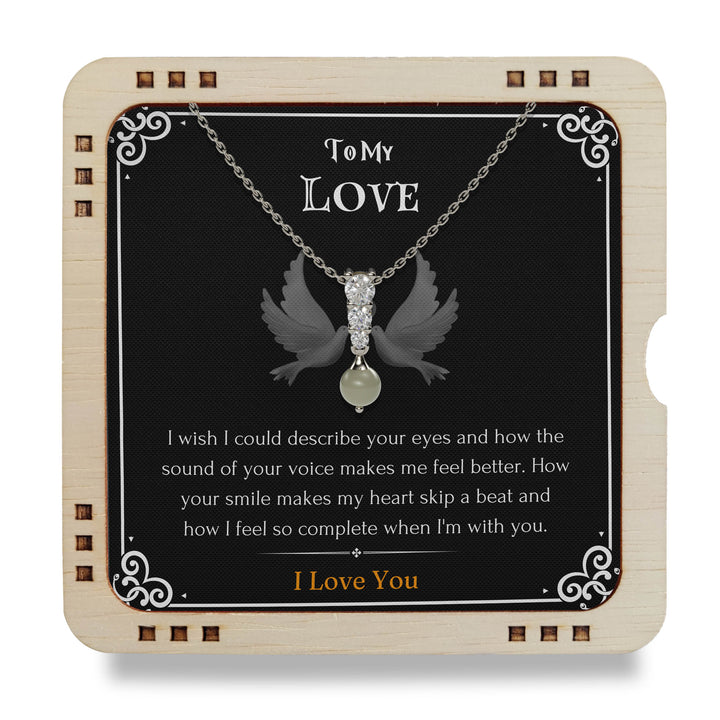 925 Sterling Silver Necklace To My Love - I'm with you