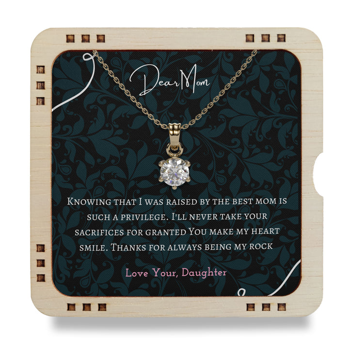 Dear Mom - You make my heart smile, 18K Gold Plated necklace