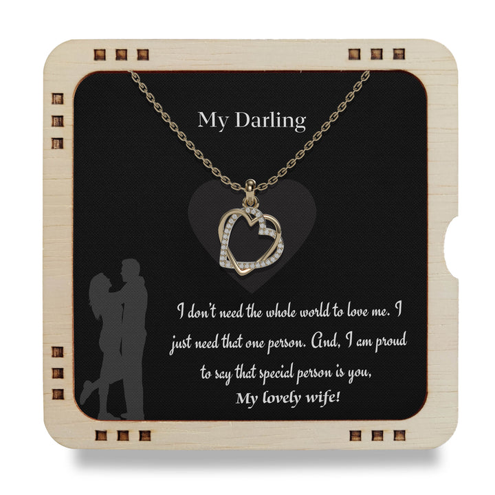 My Darling - 18K Gold Plated Necklace For My Lovely Wife