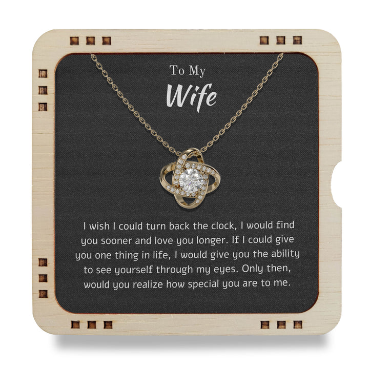 18K Gold Plated Necklace To My Wife - You realize how special you are to me