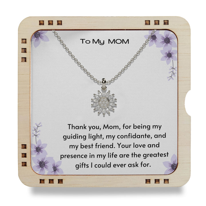 To My Beautiful Mom - You are my best friend | 925 Sterling Silver Necklace