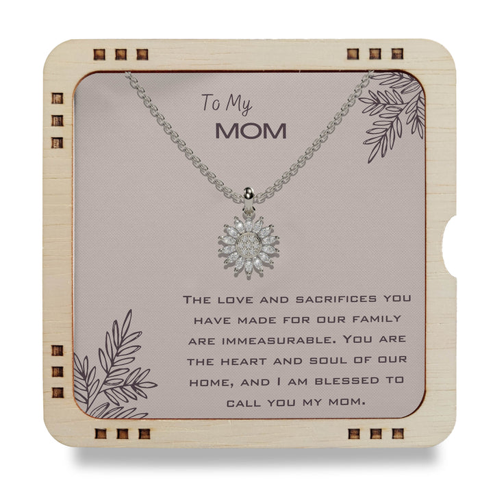 925 Sterling Silver necklace For My MOM - You are lovely mom