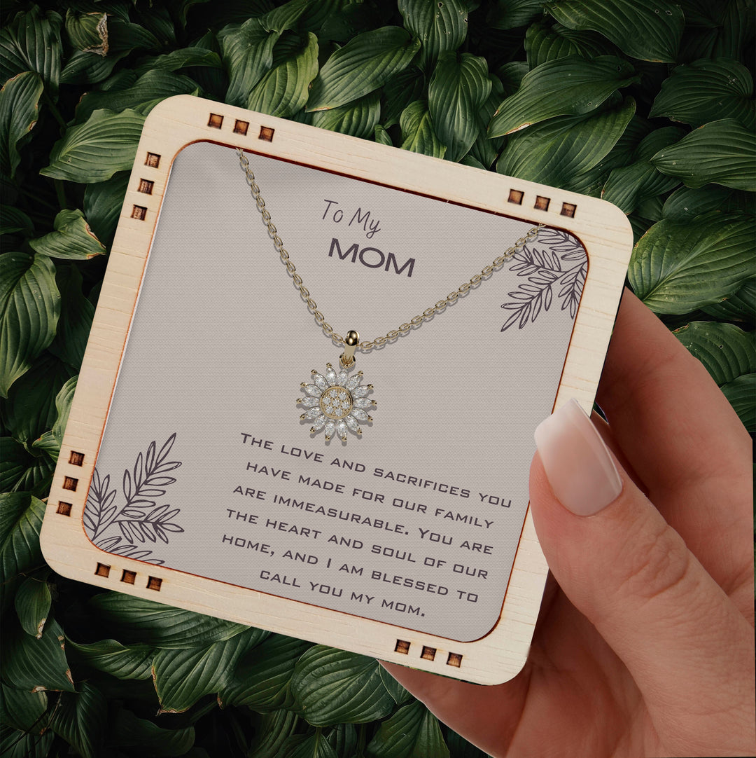 925 Sterling Silver necklace For My MOM - You are lovely mom
