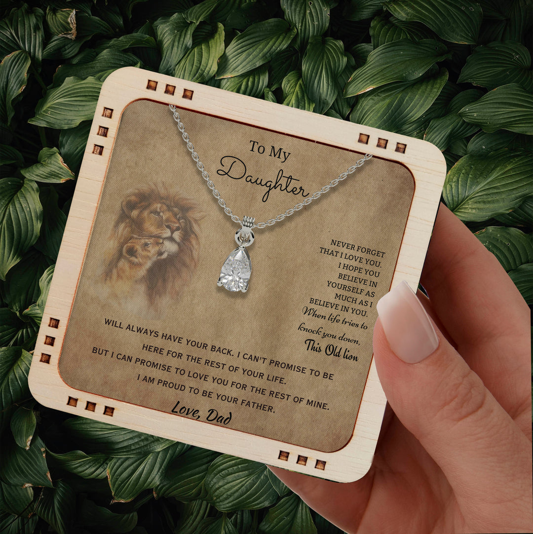 To My Daughter - I hope you believe in yourself, 925 Sterling Silver Necklace