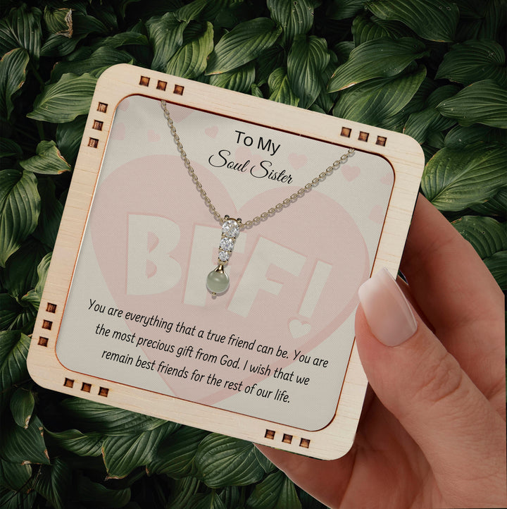 To My Soul Sister- You are the most precious gift from God | 925 Sterling Silver Necklace