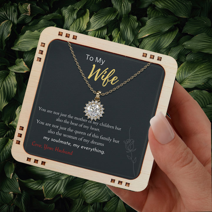 To My Wife- You are woman of my dreams, 925 Sterling Silver Necklace