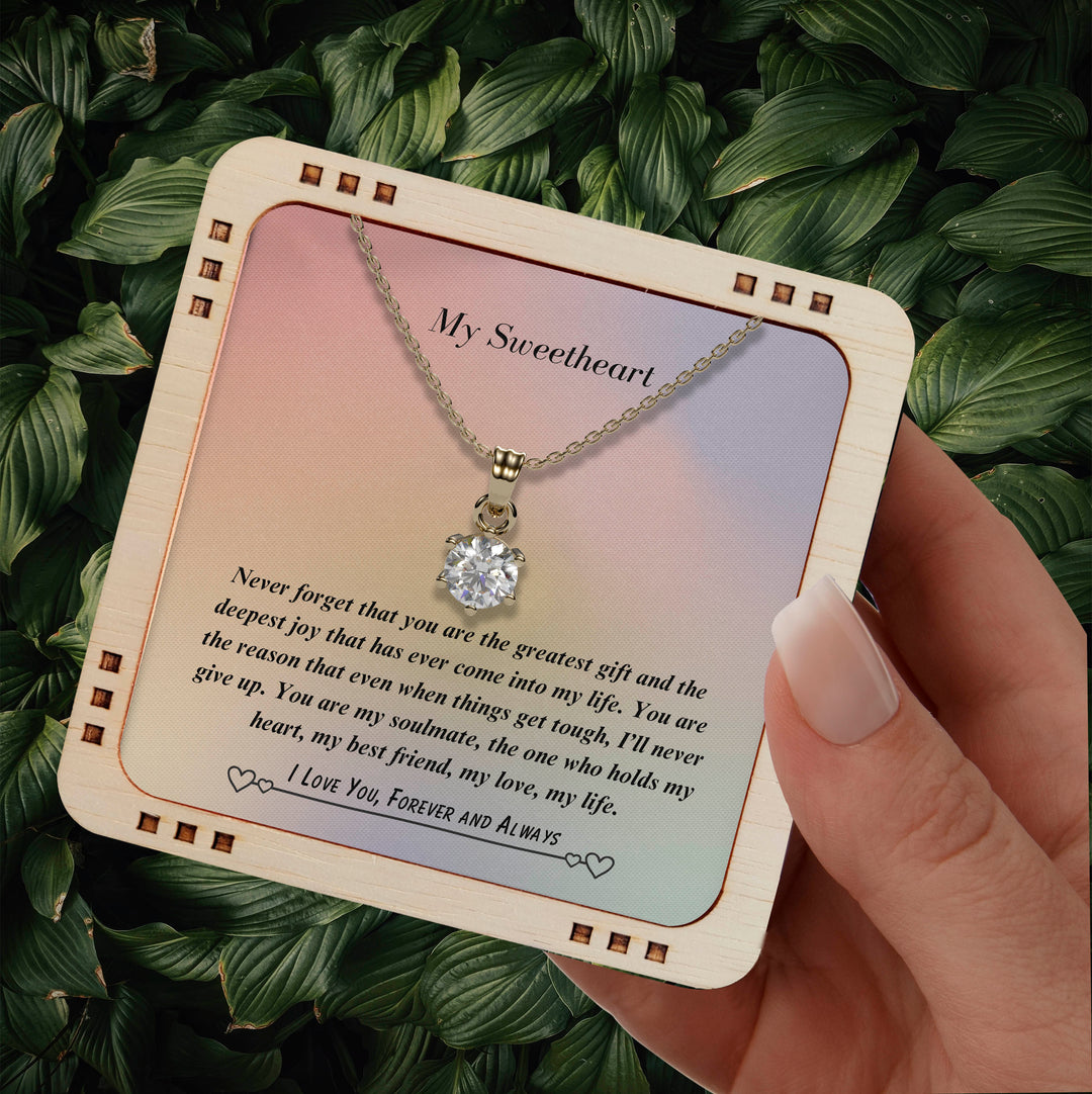 My Sweetheart- You are my heart, 925 Sterling Silver Necklace