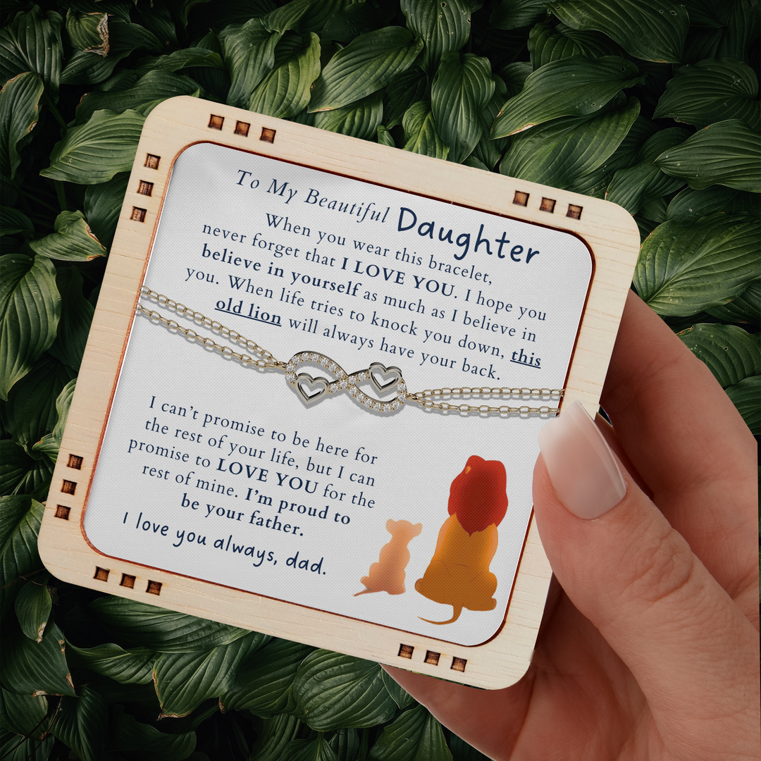 To My Daughter I'm proud to be your Father Bracelet gift