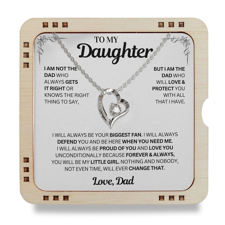 You will always be my little girl - Necklace Daughter From Dad