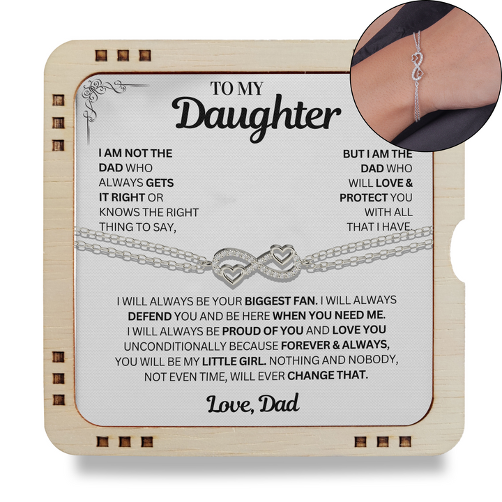 You Will Always Be My Little Girl - Bracelet From Dad